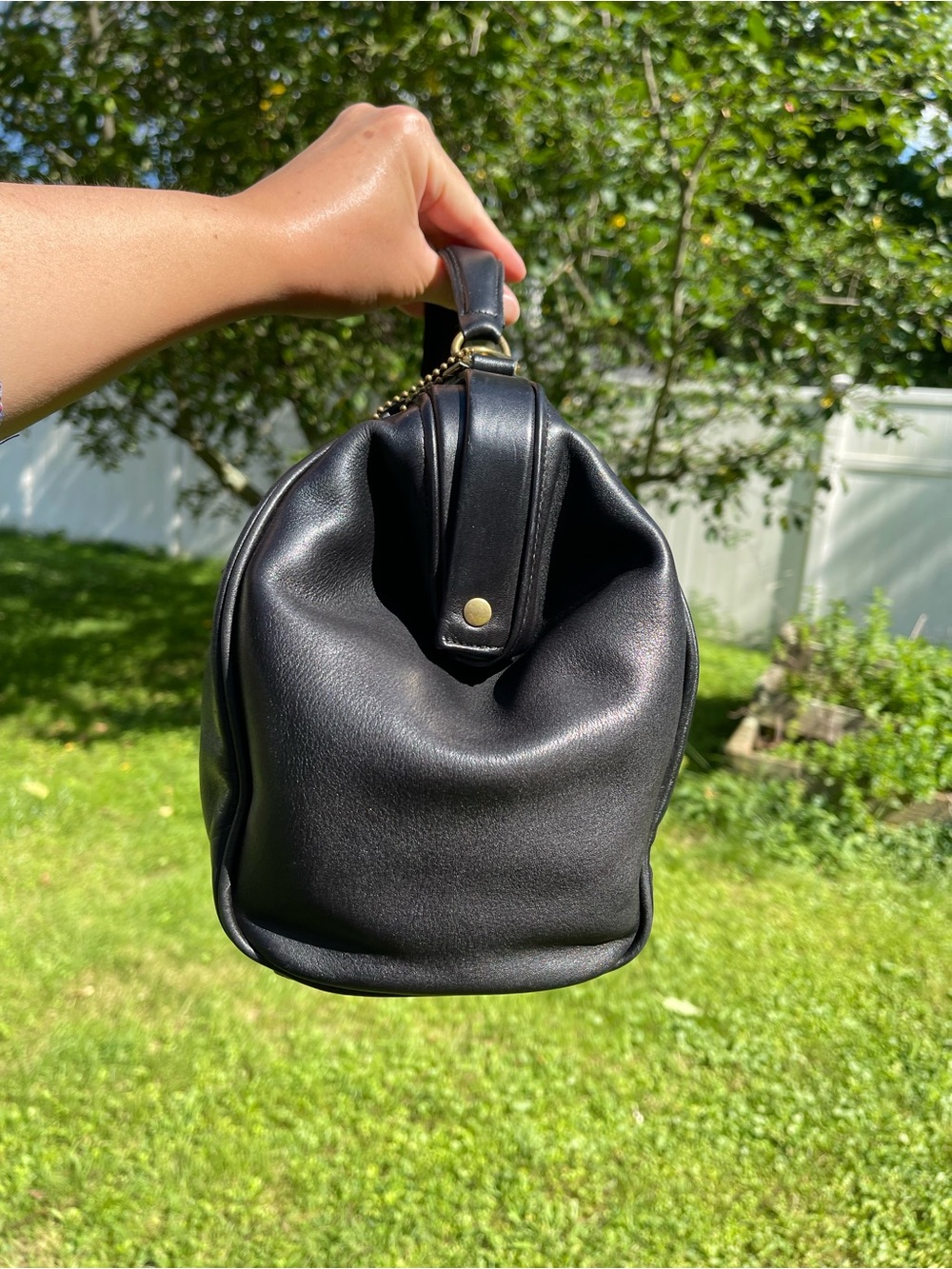 Coach Hudson Leather Bag – Classic Vintage Coach - Picture 3 of 14